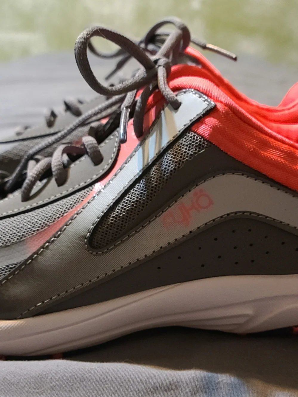 Ryka Gray and Coral Athletic Running Shoes